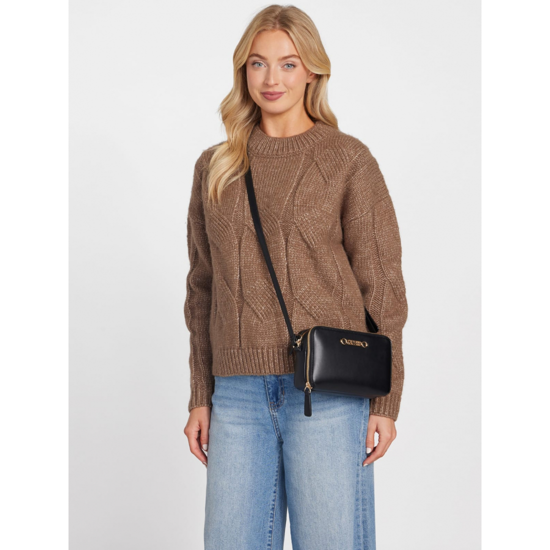 'Avelina Double-Zip Crossbody' pour Femmes