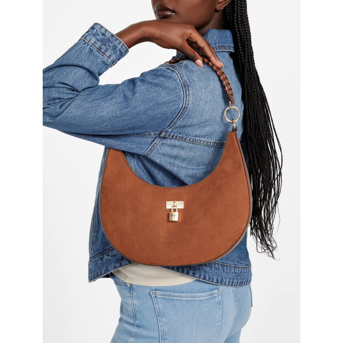 'Kaline Faux-Suede Shoulder Bag' pour Femmes
