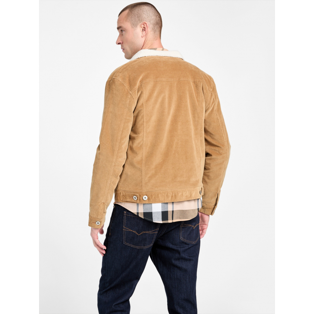 'Brent Sherpa Corduroy Jacket' pour Hommes