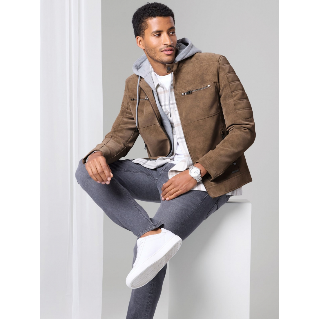'Maxton Faux-Suede Jacket' pour Hommes