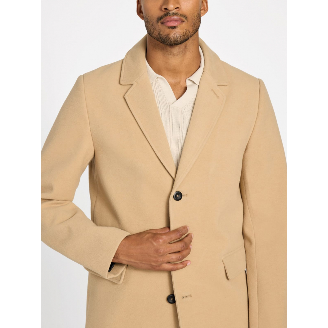 'Leonardo Wool-Blend Coat' pour Hommes