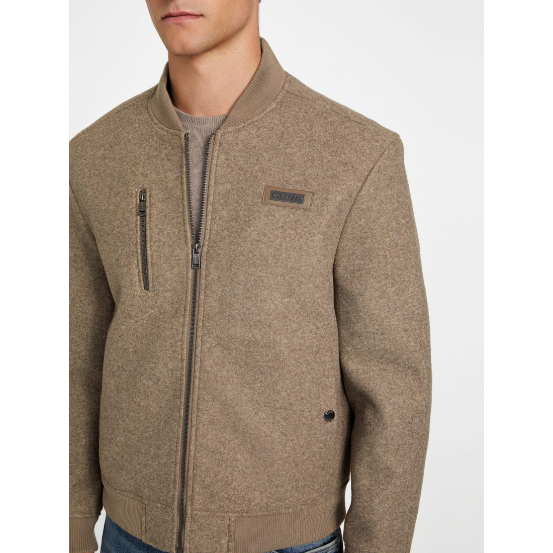 'Alonzo Full-Zip Biker Jacket' pour Hommes
