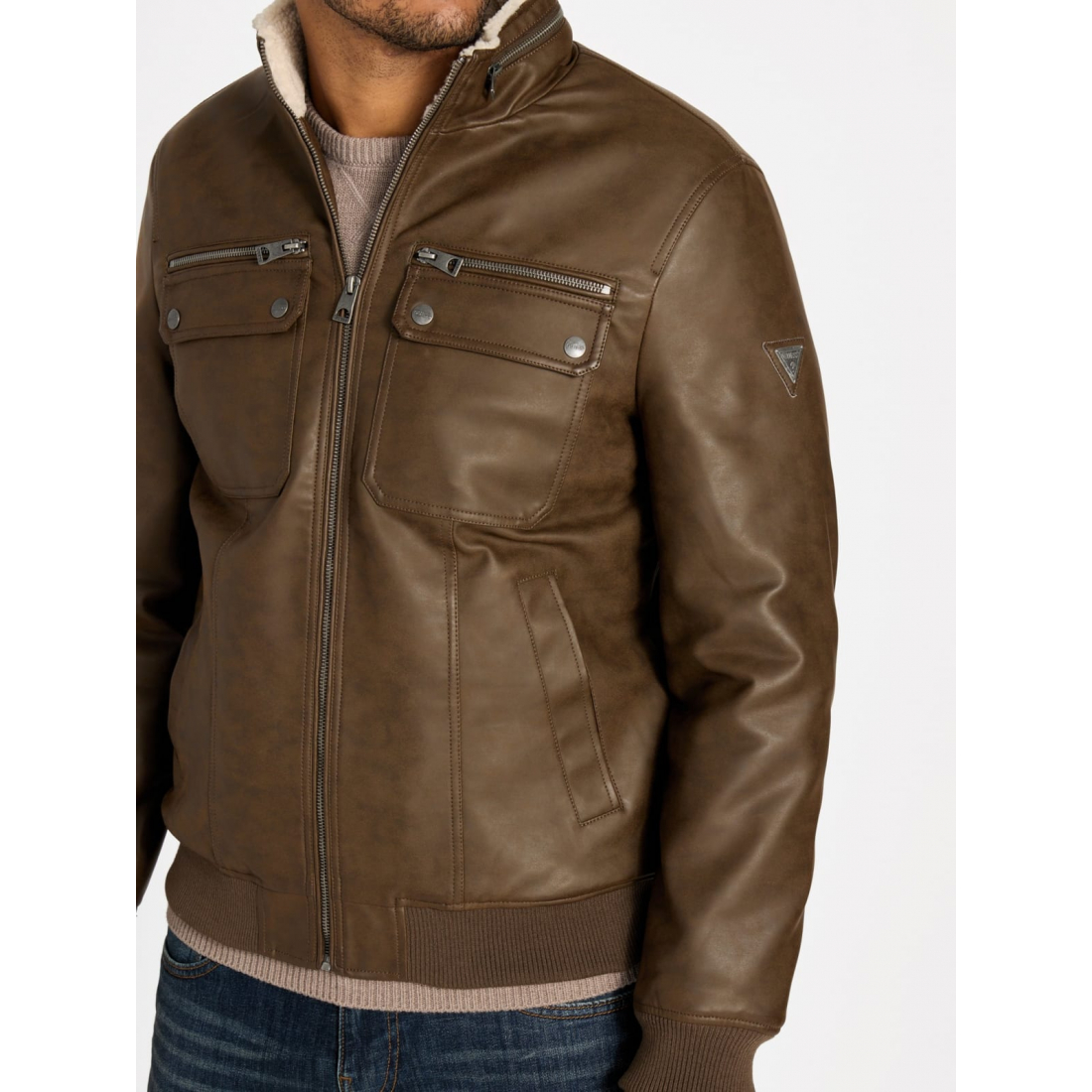 'Callen Faux-Leather Jacket' für Herren