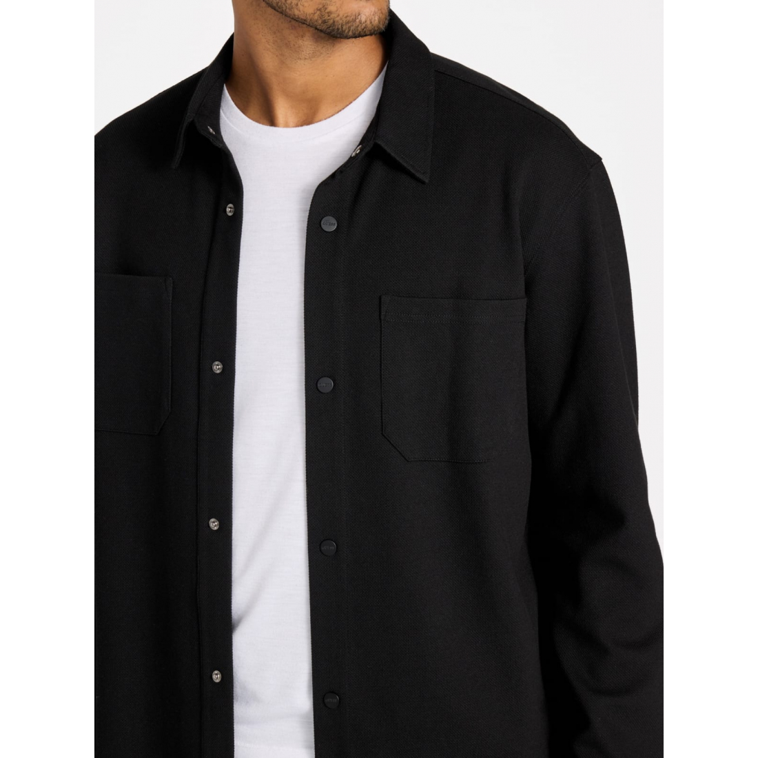 'Giovanni Textured-Knit Pocket Shirt' für Herren