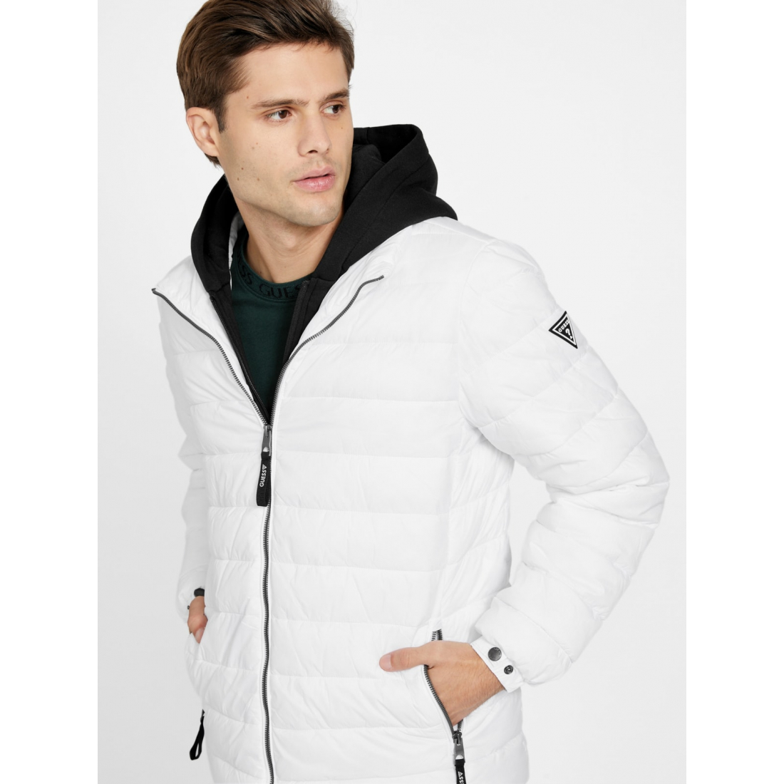 'Harrison Hooded Quilted Jacket' pour Hommes