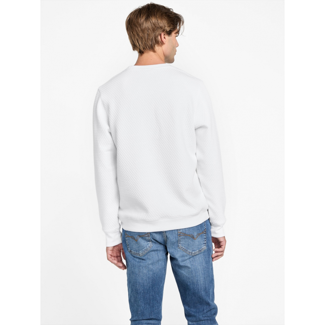 'Omar Jacquard Crewneck Pullover' pour Hommes