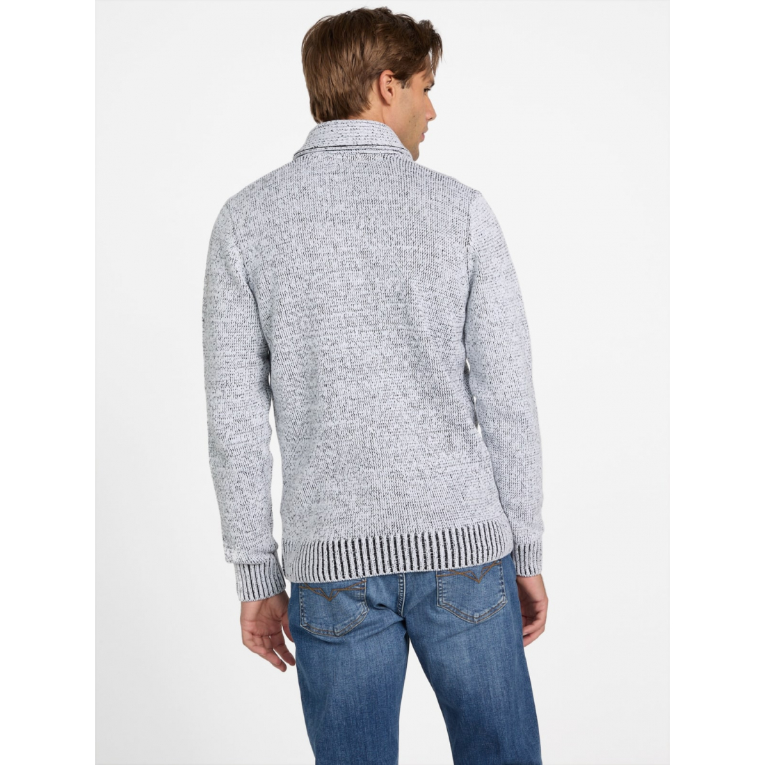 'Leo Marled Shawl Sweater' pour Hommes