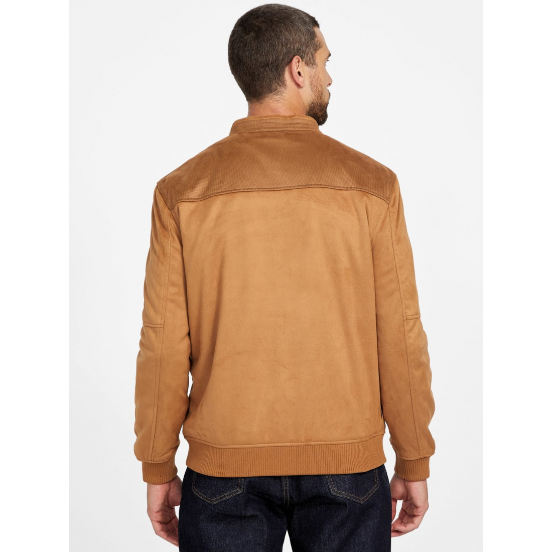 'Travis Faux-Suede Flight Jacket' pour Hommes