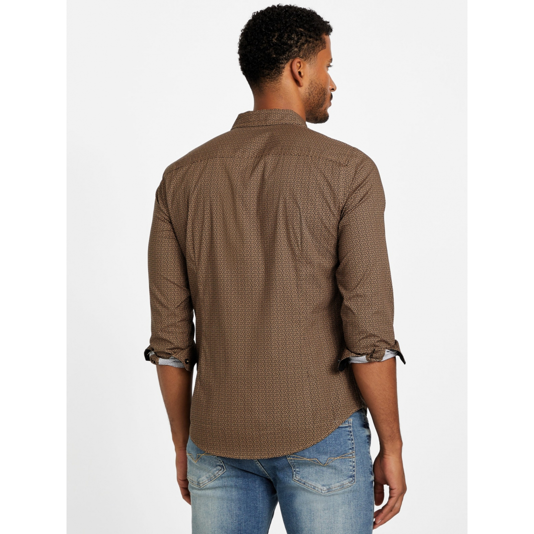 'Troy Geometric Poplin Shirt' für Herren