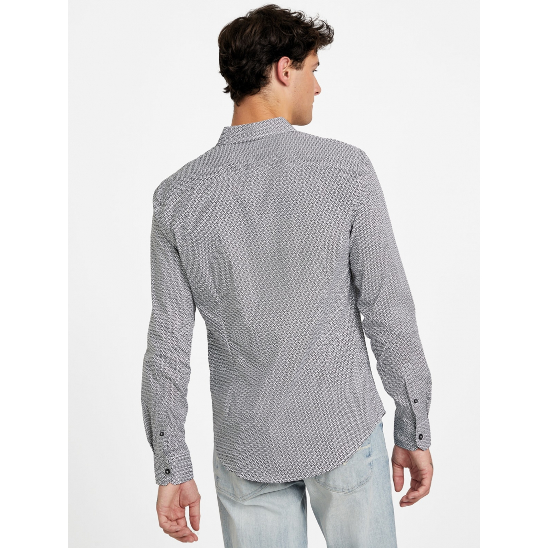 'Troy Geometric Poplin Shirt' für Herren