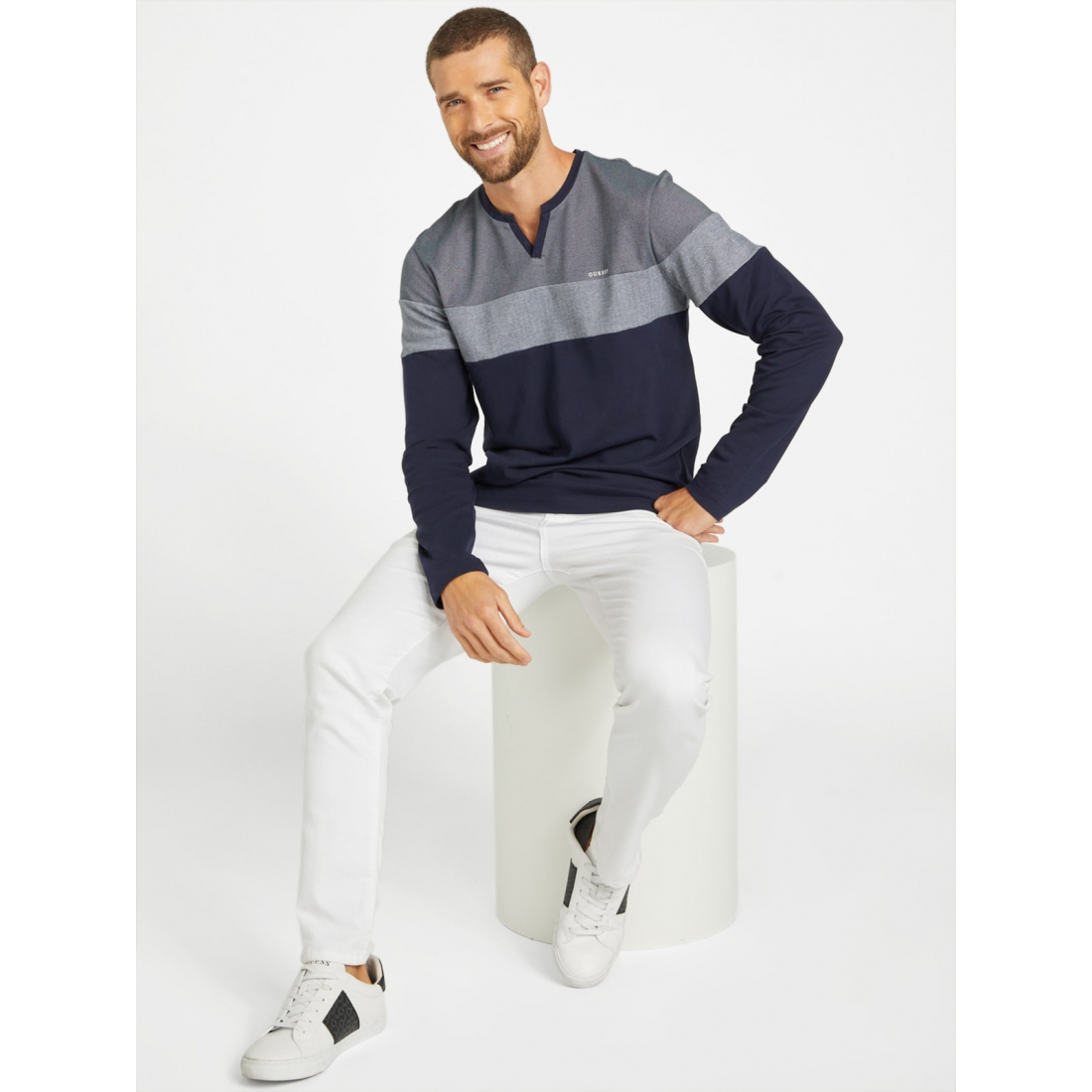 'Stetson Split Long-Sleeve Tee' pour Hommes