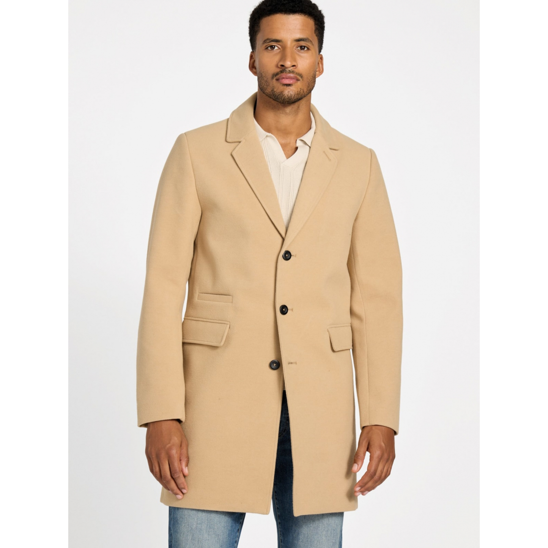 'Leonardo Wool-Blend Coat' pour Hommes