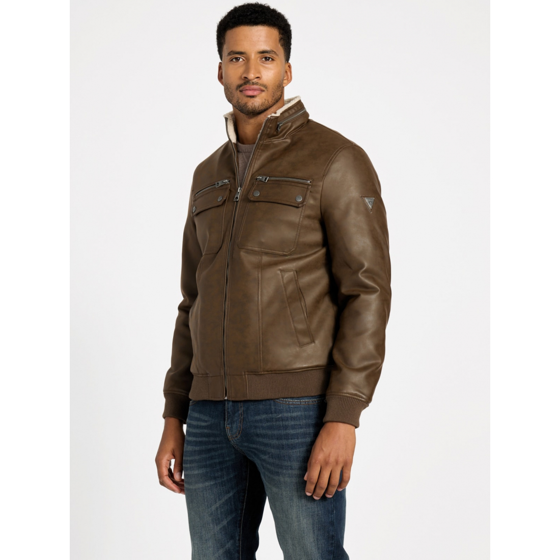 'Callen Faux-Leather Jacket' für Herren