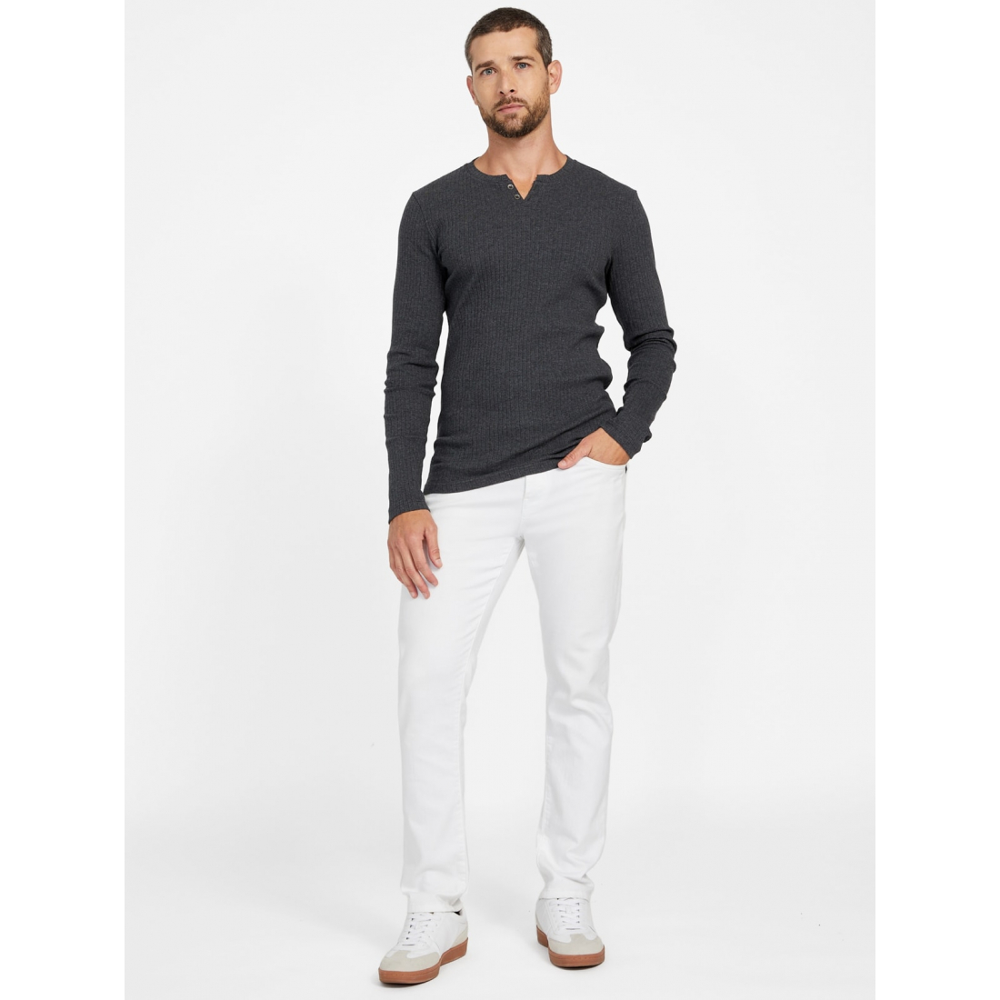 'Todd Long-Sleeve Henley' pour Hommes