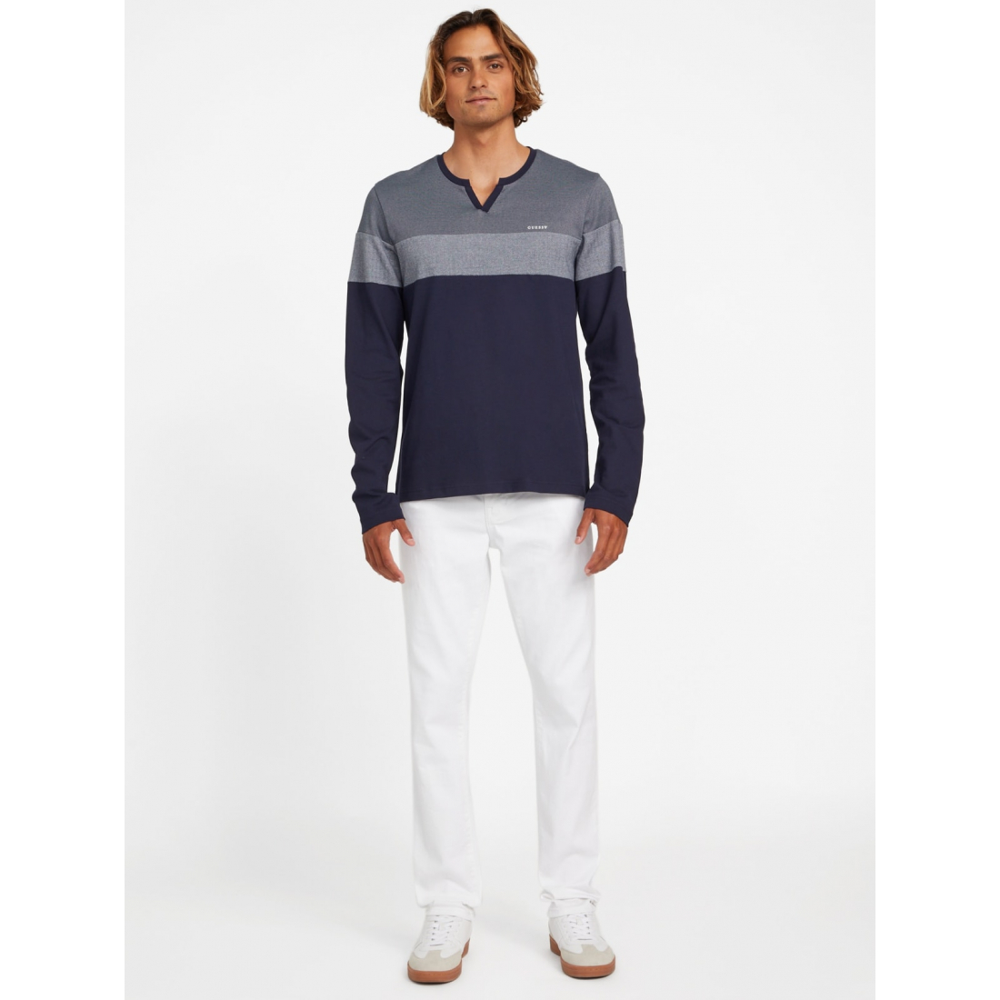 'Stetson Split Long-Sleeve Tee' pour Hommes