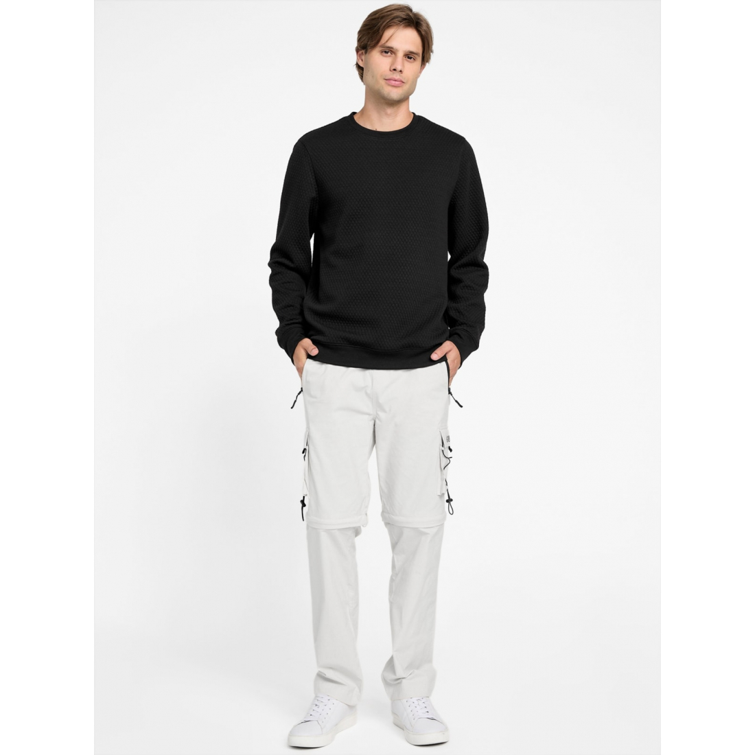 'Omar Jacquard Crewneck Pullover' pour Hommes