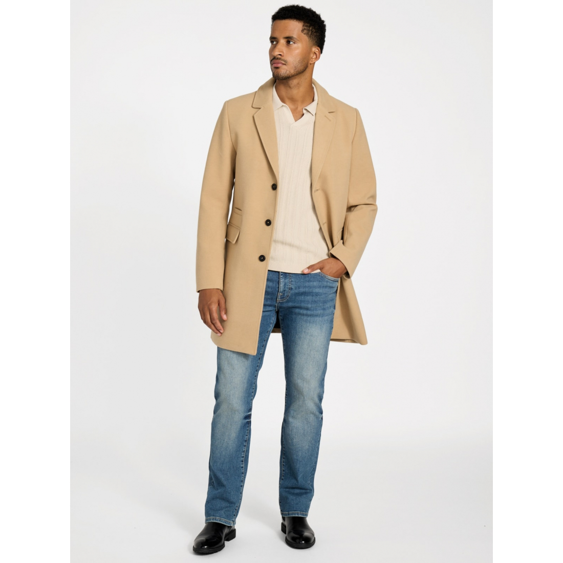 'Leonardo Wool-Blend Coat' pour Hommes