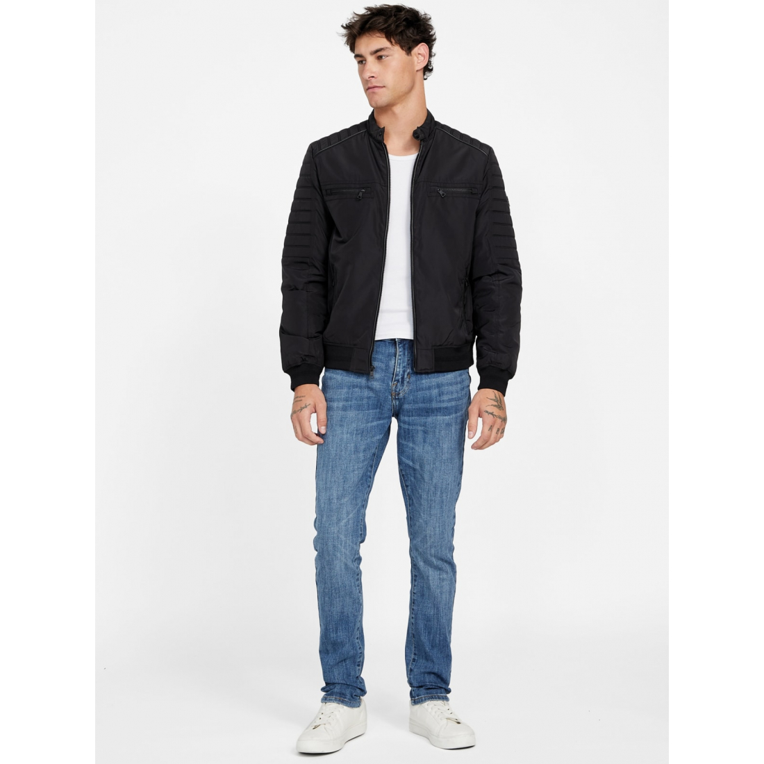 'Rowan Padded Moto Jacket' pour Hommes