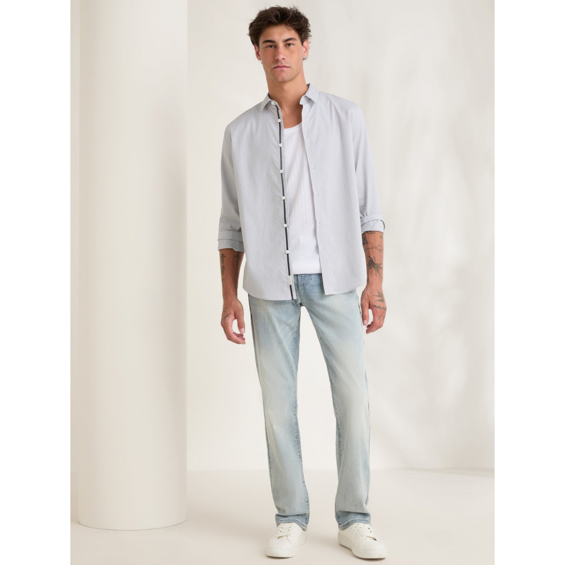 'Damon Windowpane Shirt' für Herren