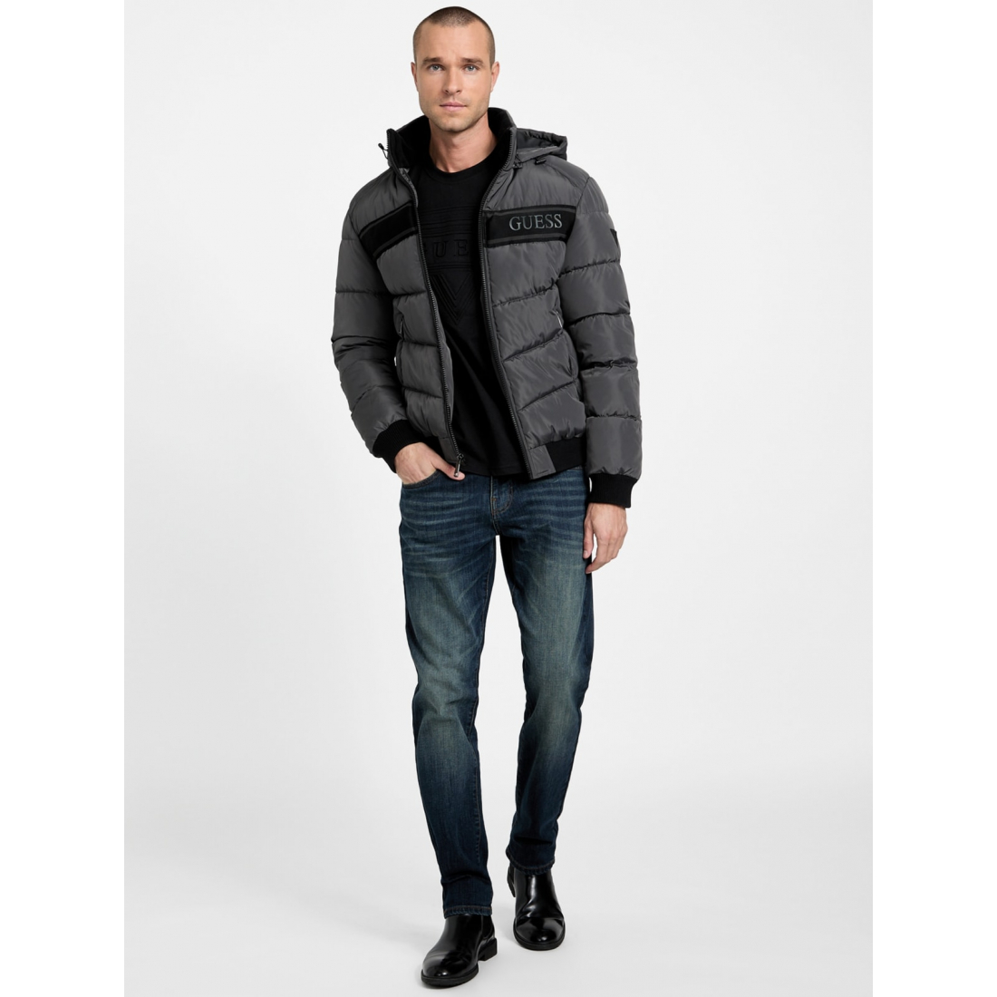 'Eco Pietros Padded Hooded Jacket' pour Hommes