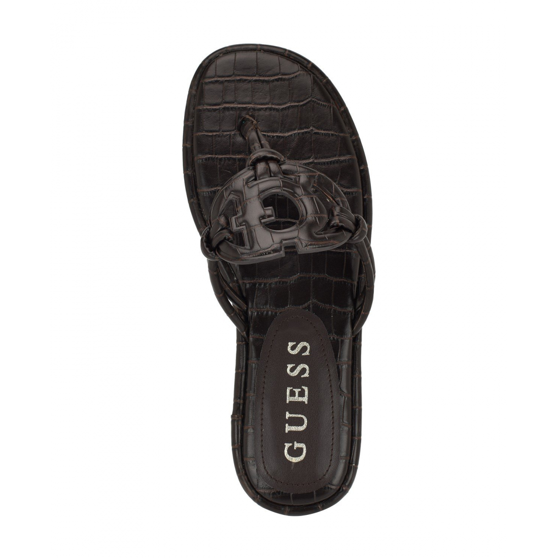 Women's 'Saime Embellished G Cutout Flat' Thong Sandals