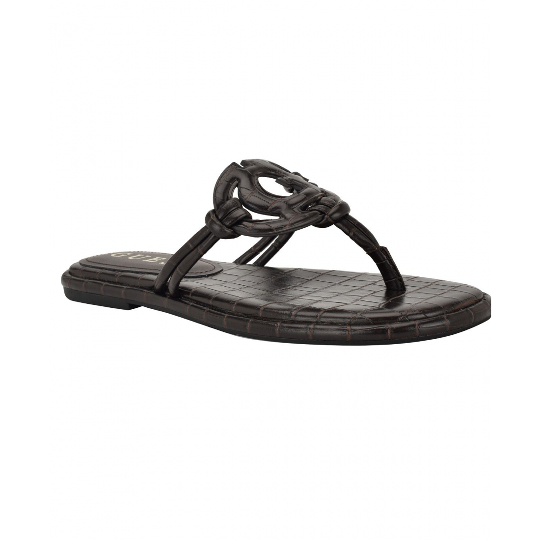 Women's 'Saime Embellished G Cutout Flat' Thong Sandals