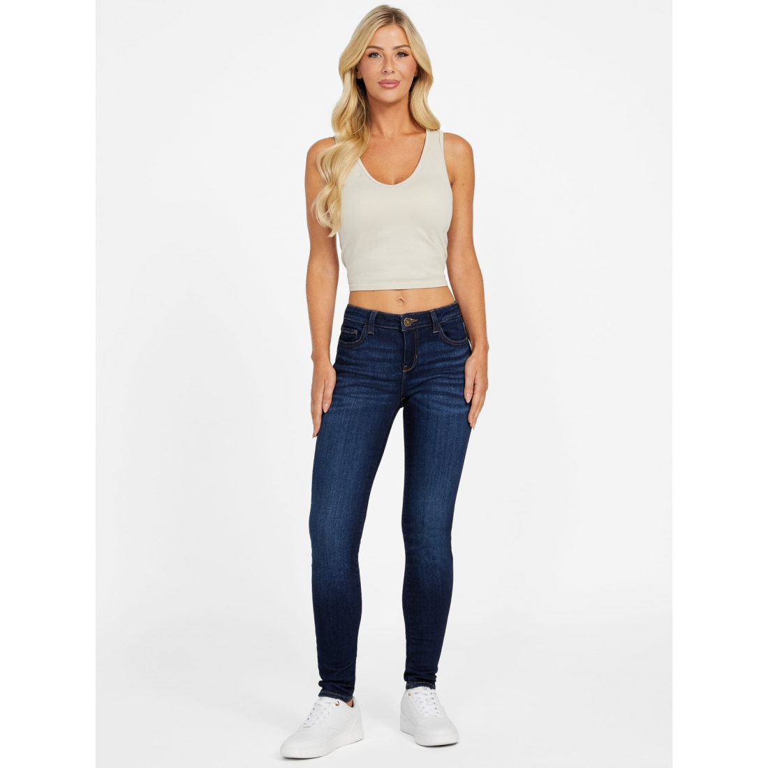 'Eco Jaymie Low-Rise Skinny Jeans' für Damen