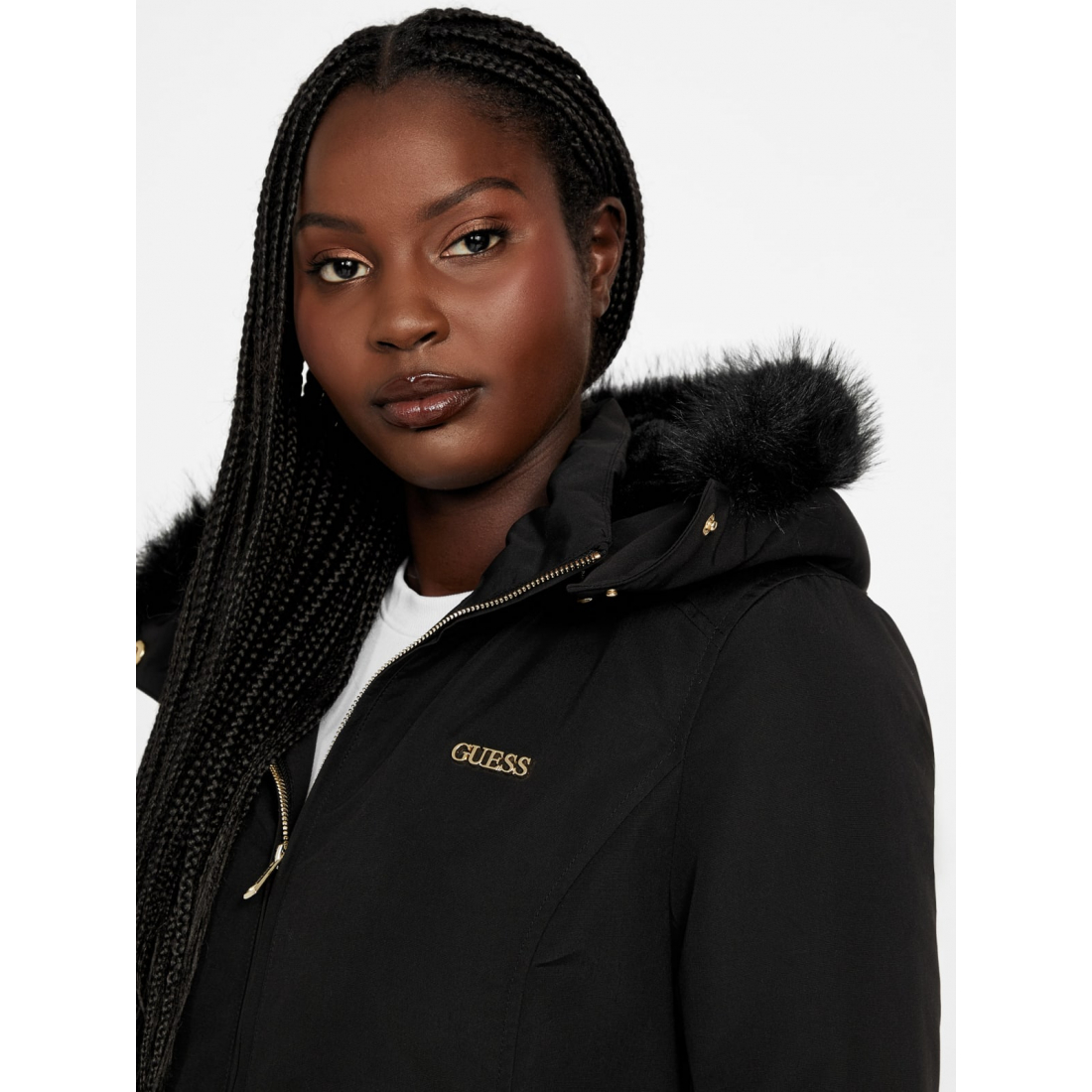 'Sammy Hooded Faux-Fur Jacket' pour Femmes