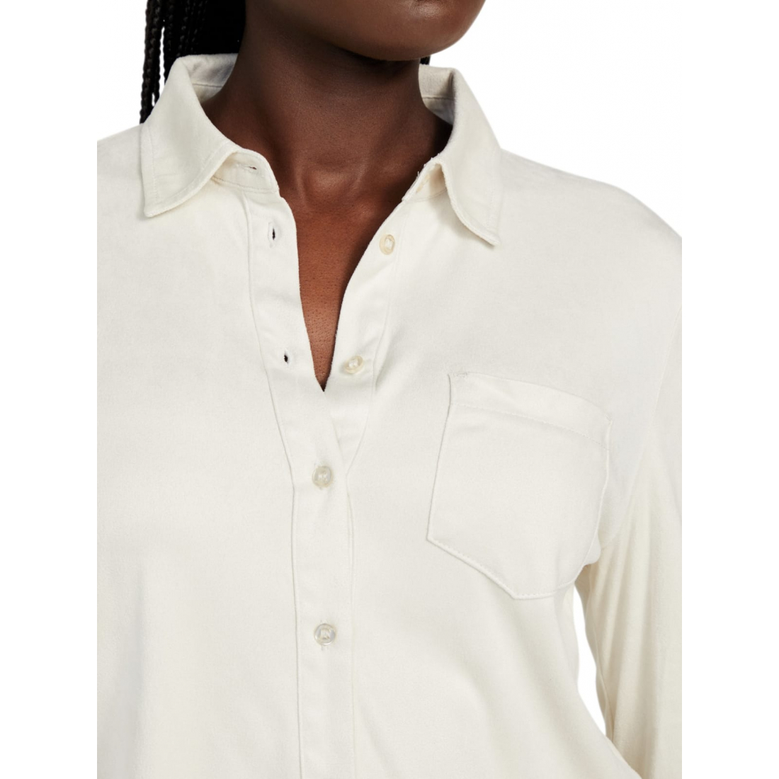 'Lerika Faux-Suede Shirt' pour Femmes