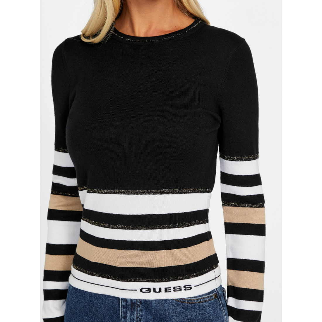 'Eco Cindy Striped Sweater' pour Femmes