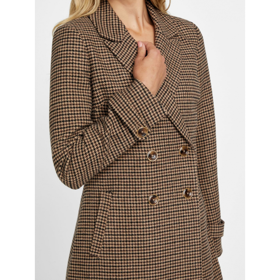 'Ardo Houndstooth Trench Coat' pour Femmes
