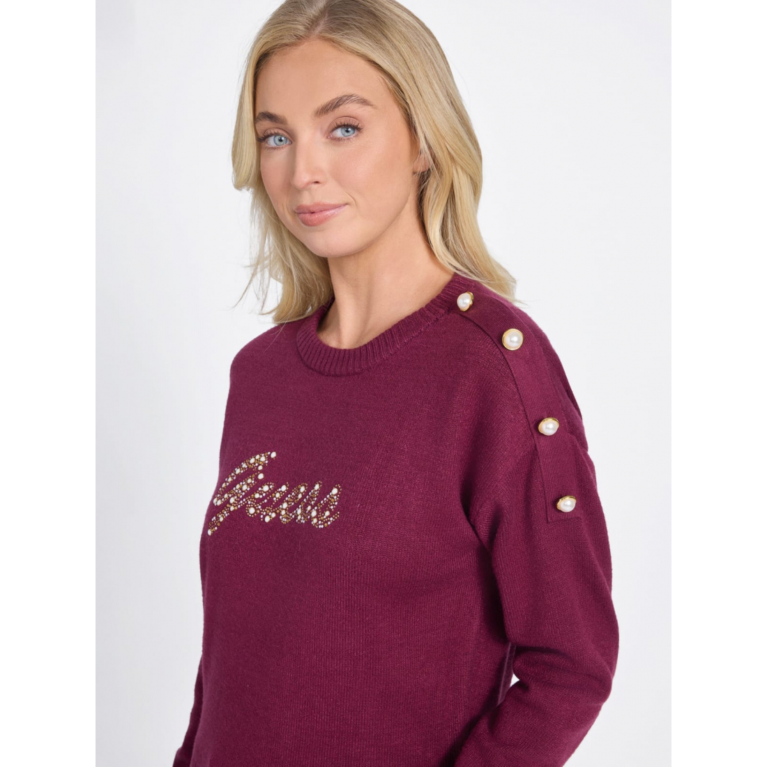 'Erin Beaded Logo Sweater' für Damen