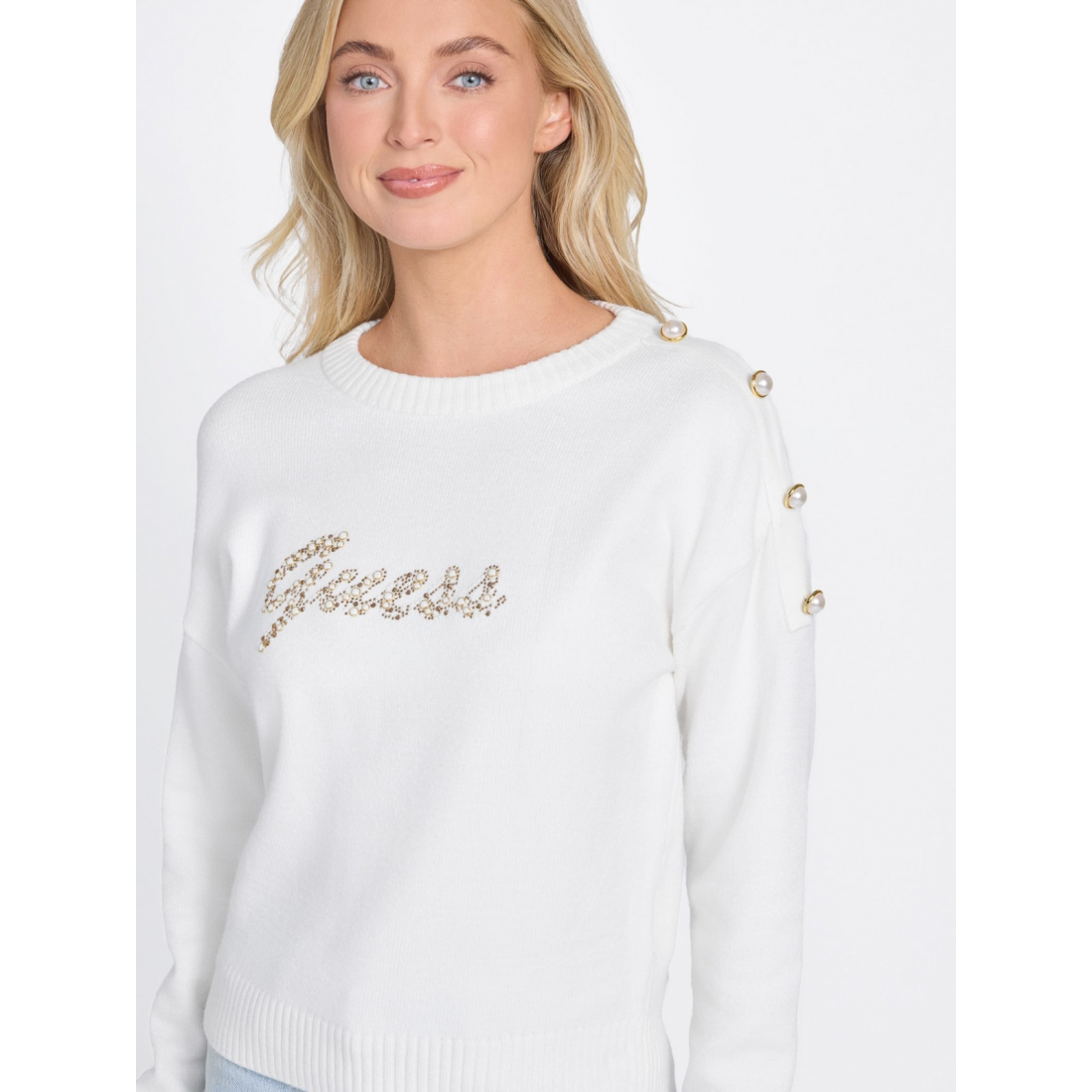 'Erin Beaded Logo Sweater' pour Femmes