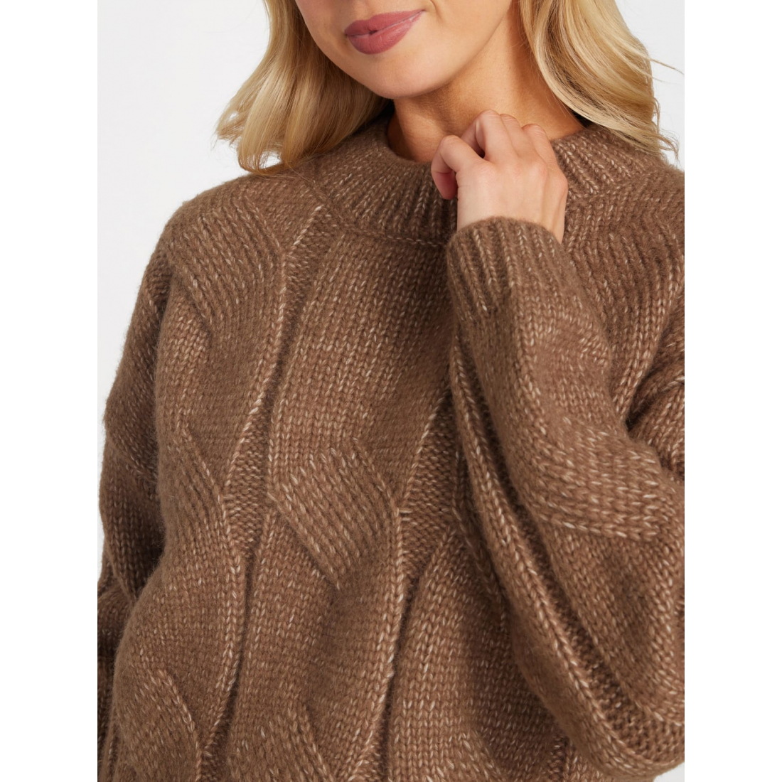 'Sabrina Cable-Knit Sweater' pour Femmes