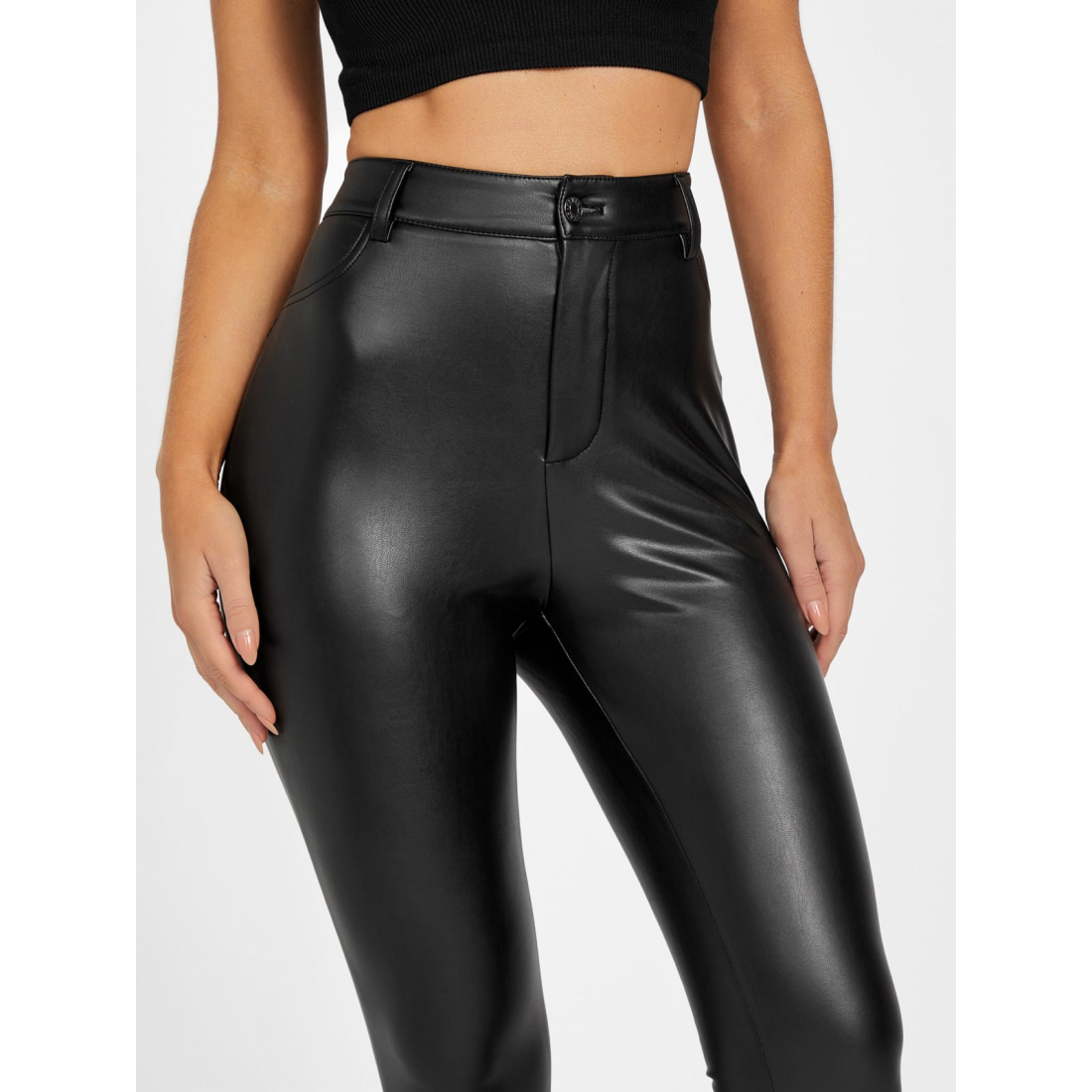 'Polly Faux-Leather Leggings' pour Femmes