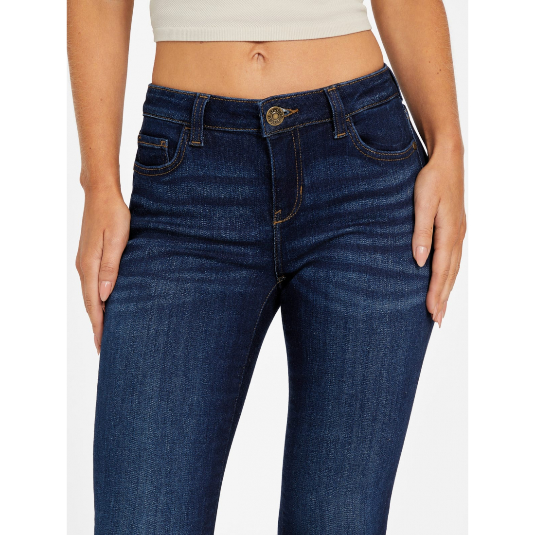 'Eco Jaymie Low-Rise Skinny Jeans' für Damen