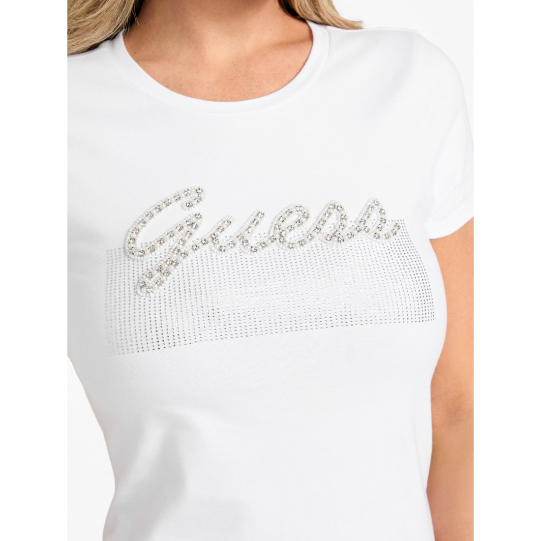 'Eco Kaia Beaded Logo Tee' pour Femmes