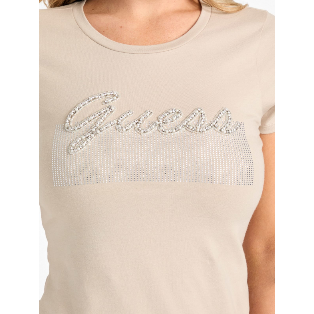 'Eco Kaia Beaded Logo Tee' pour Femmes