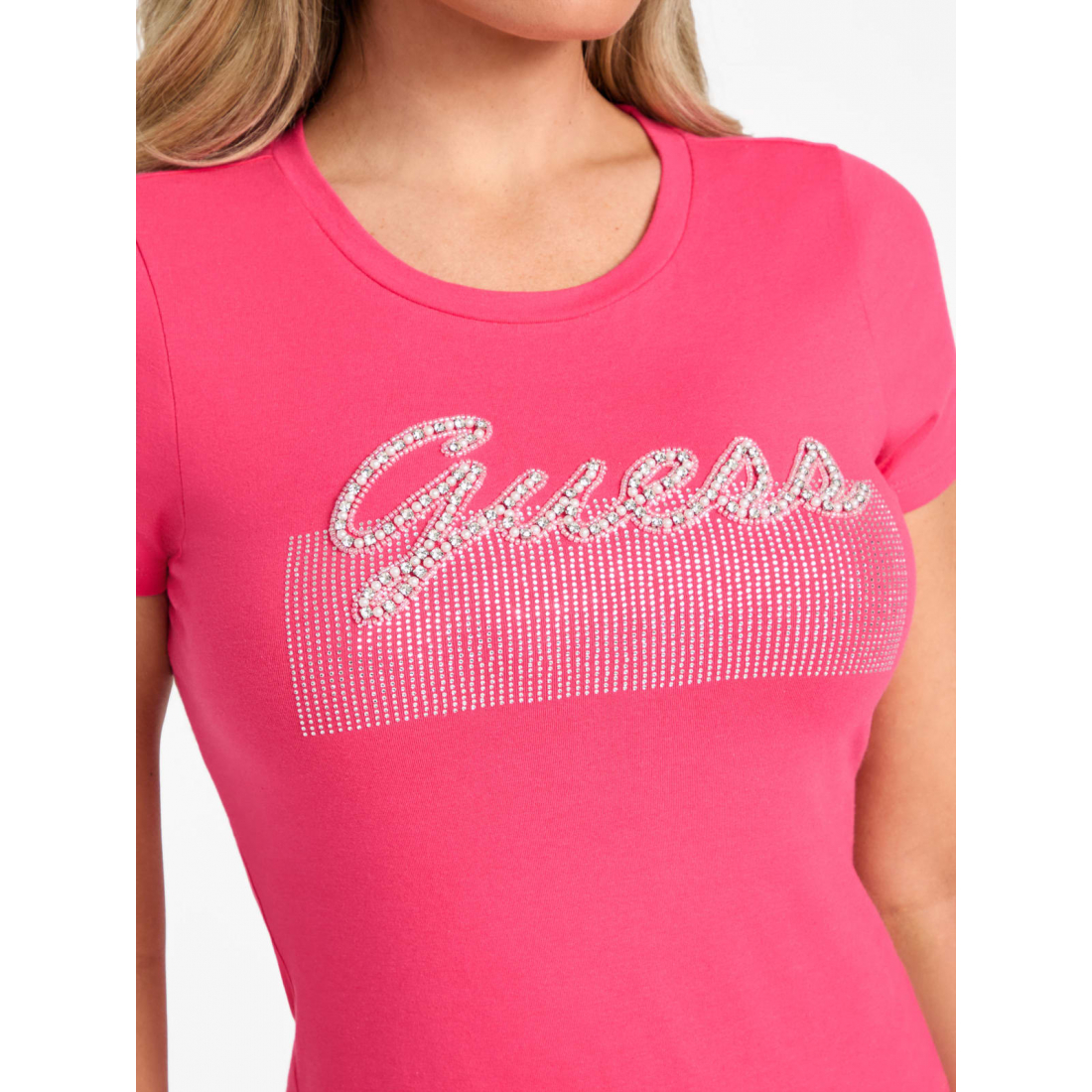 'Eco Kaia Beaded Logo Tee' pour Femmes