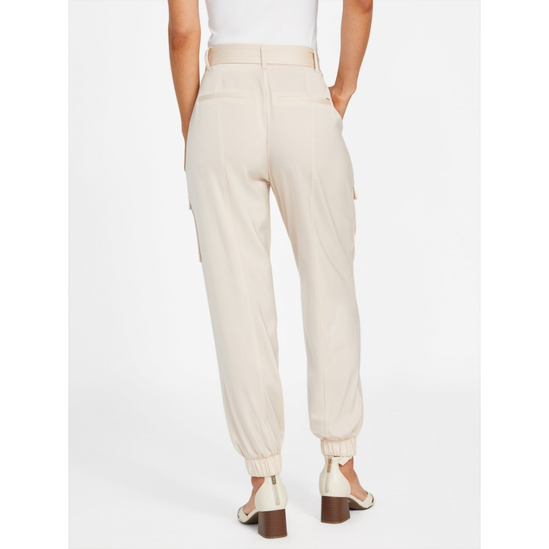 'Belinda Skinny Satin Cargo Pants' pour Femmes