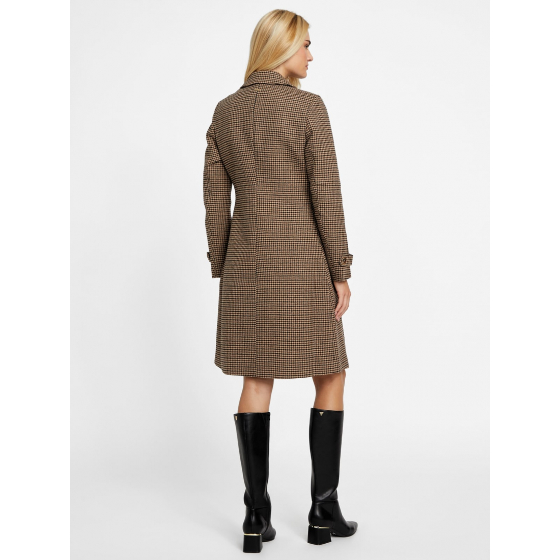 'Ardo Houndstooth Trench Coat' pour Femmes