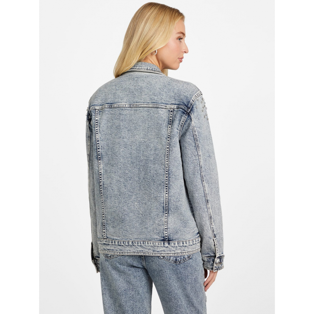 'Arielle Embellished Denim Jacket' pour Femmes