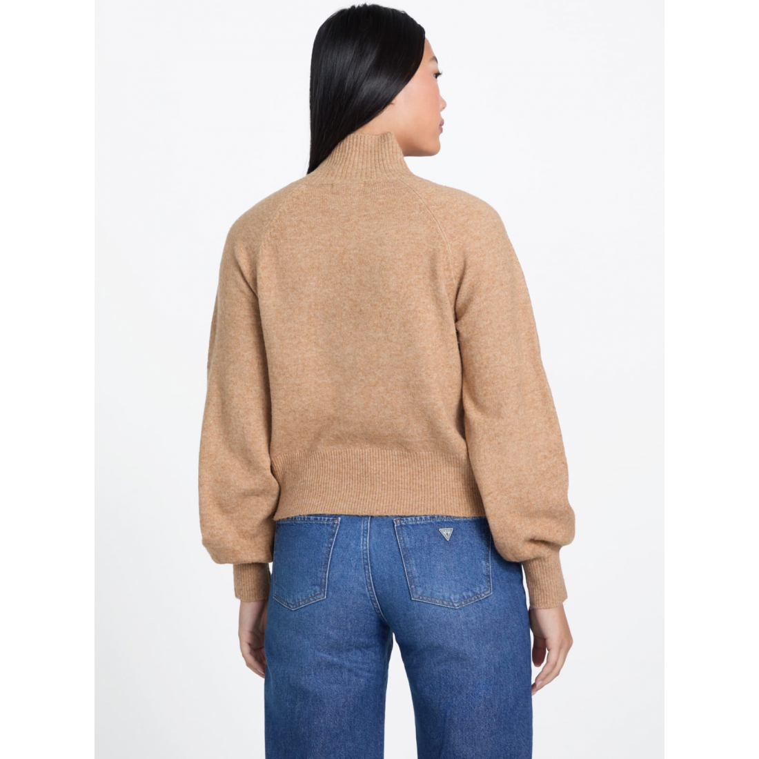 'Angela Asymmetrical Button Sweater' für Damen