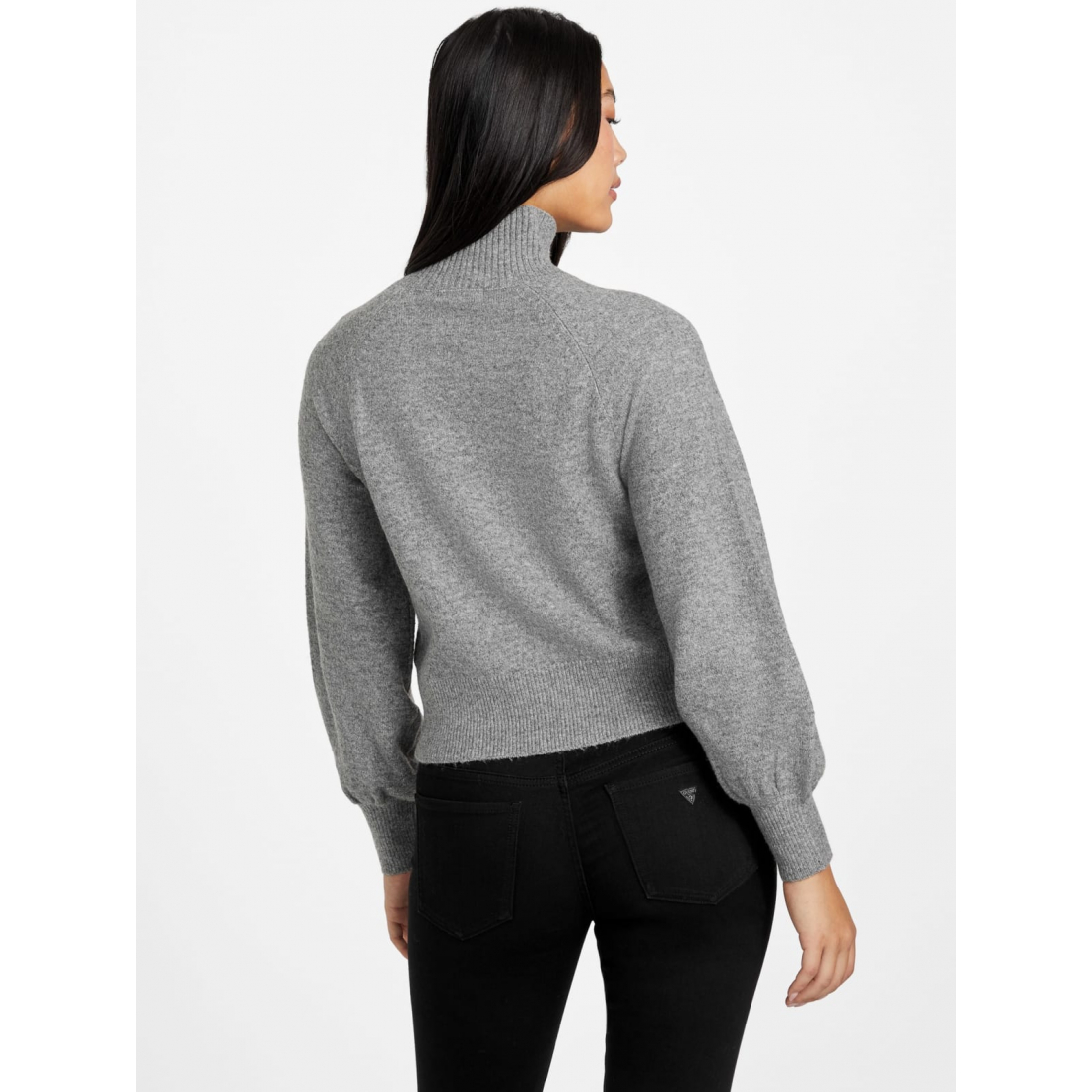 'Angela Asymmetrical Button Sweater' für Damen