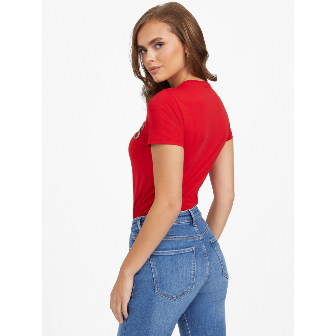 'Pepper Metallic Logo Tee' pour Femmes