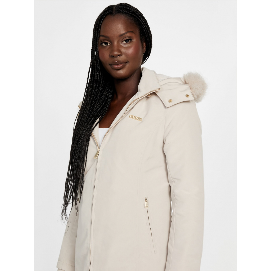'Sammy Hooded Faux-Fur Jacket' pour Femmes