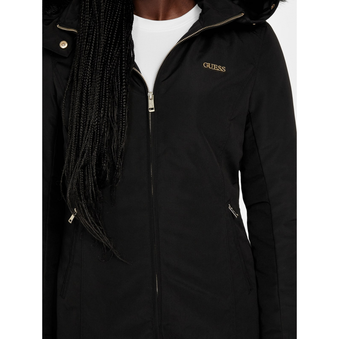 'Sammy Hooded Faux-Fur Jacket' pour Femmes