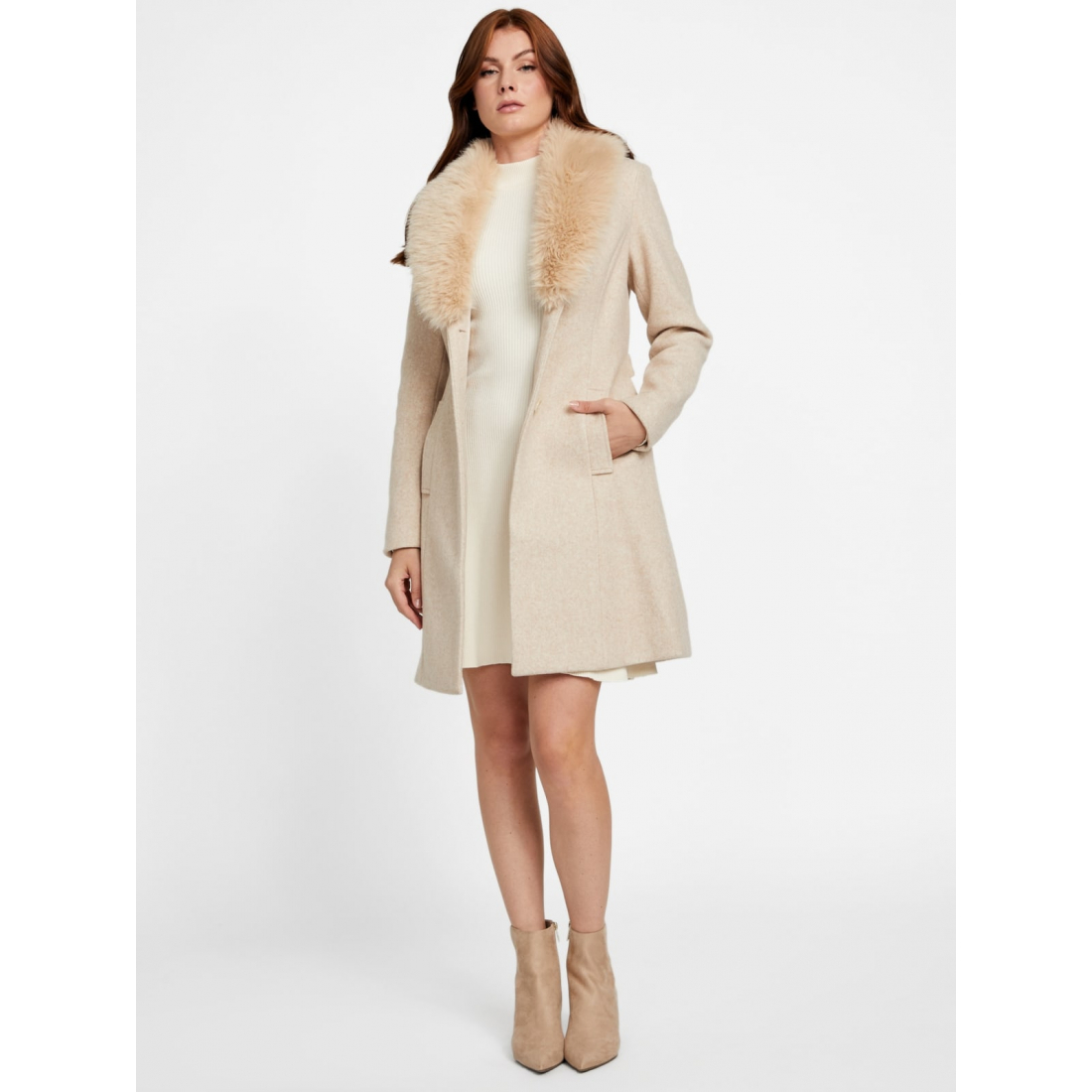 'Cheryl Faux-Fur Coat' pour Femmes