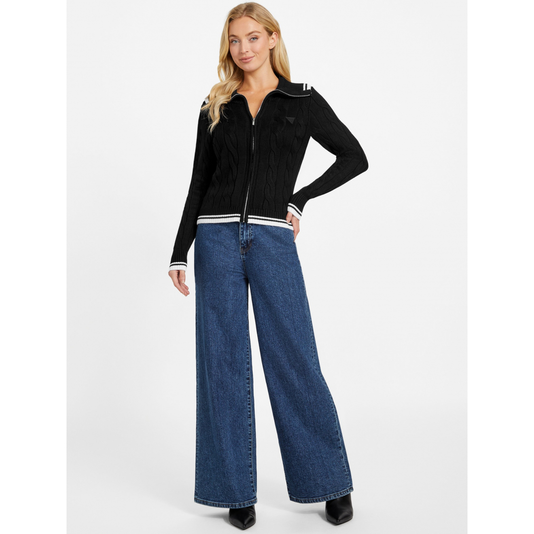 'Vicky Zip Sweater' pour Femmes