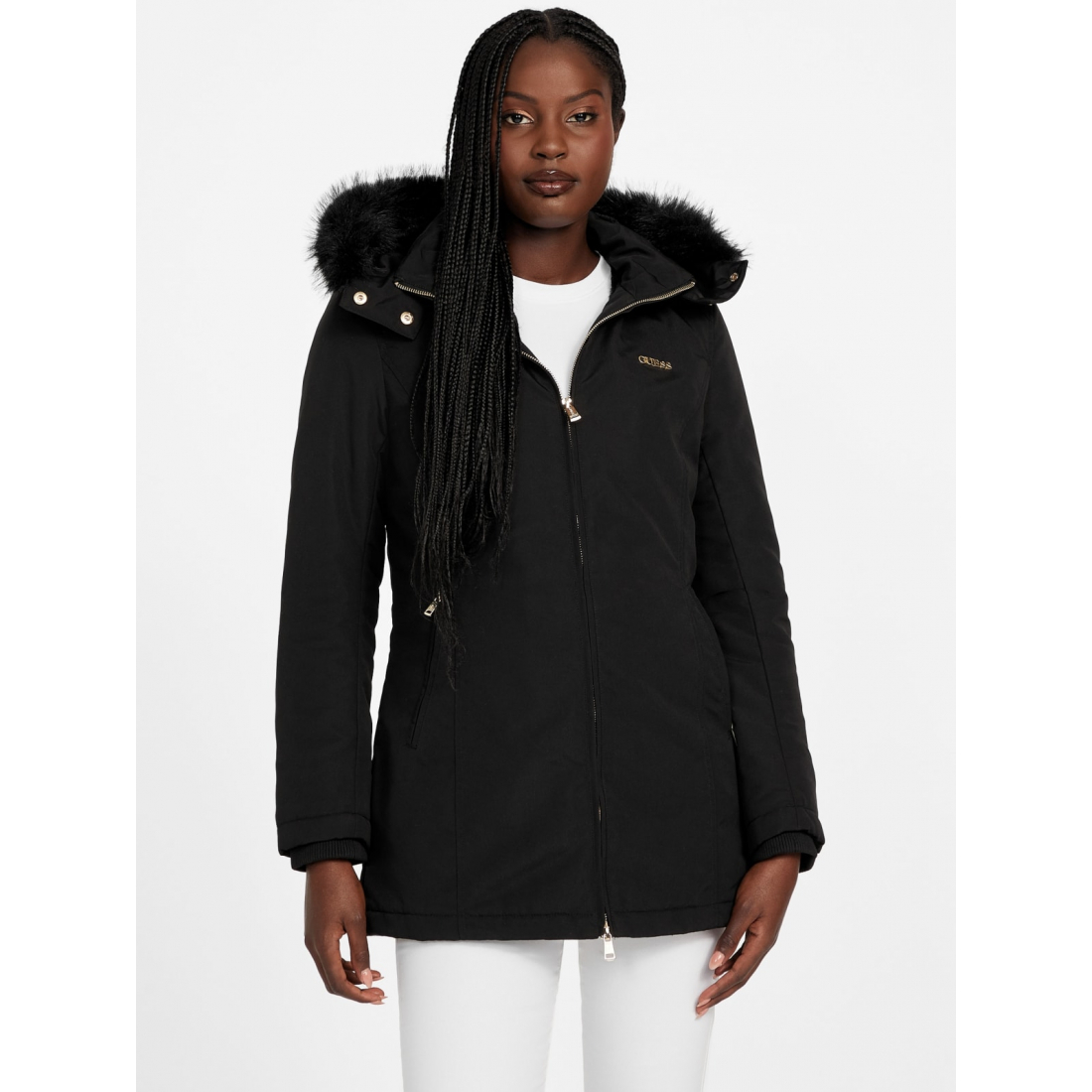 'Sammy Hooded Faux-Fur Jacket' pour Femmes